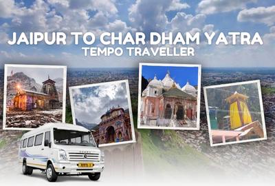 Jaipur To char dhamTempo Traveller family