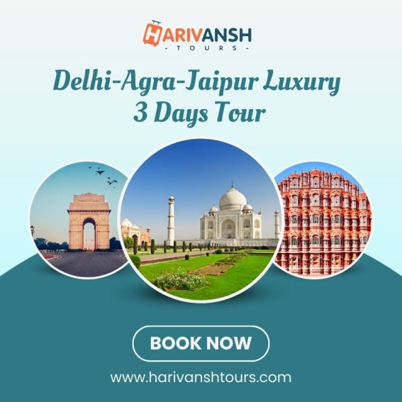 Delhi-Agra-Jaipur Luxury 3 Days Tour